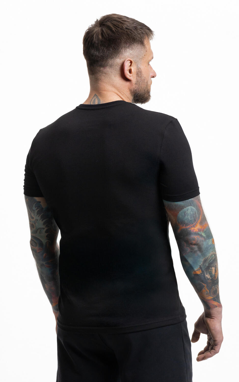 T-Shirt bawełniany Premium z małym szarym logo DBX Bushido 3/7