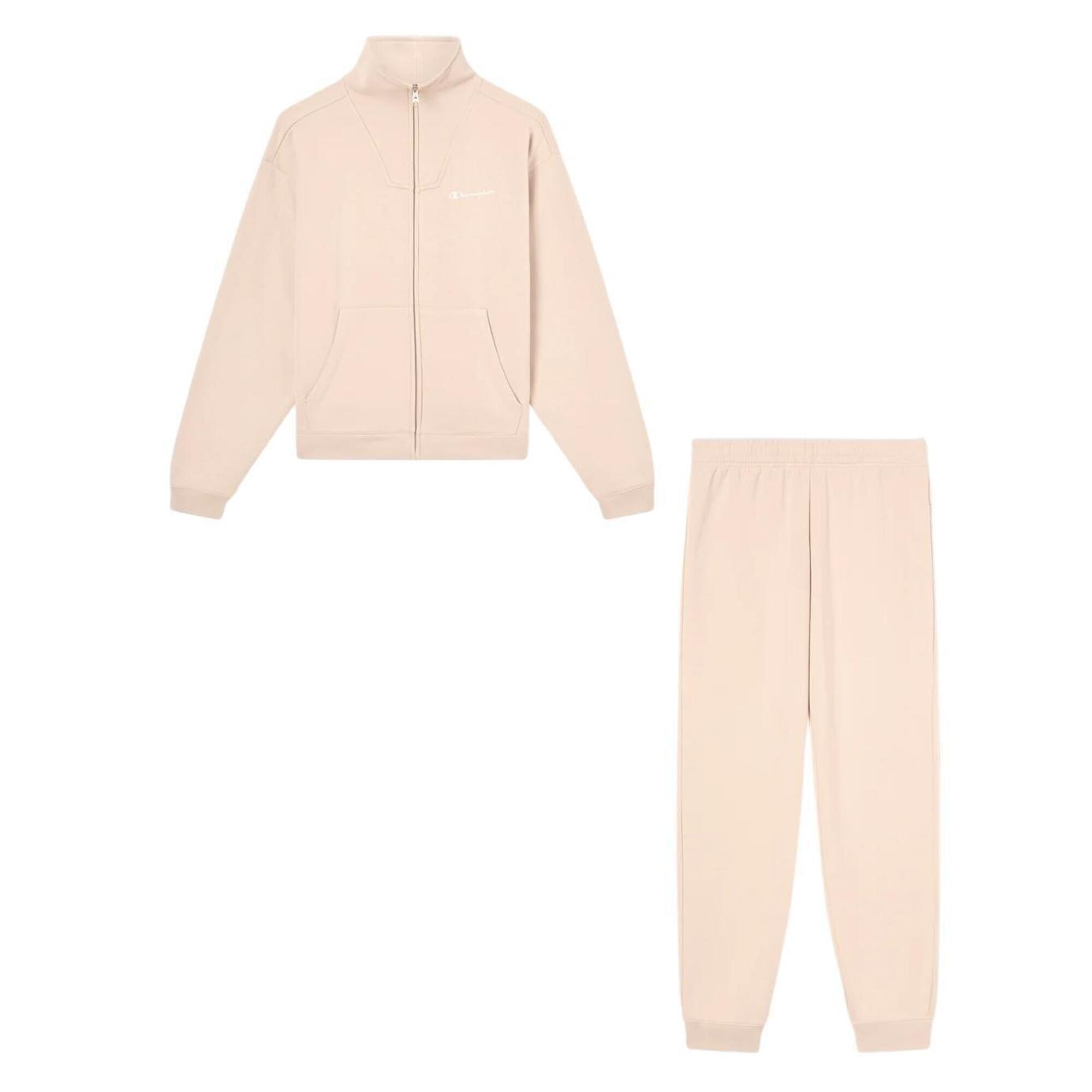 Champion - Survêtement Complet Champion Modèle 118291-ms099 Pour Femmes - Survêtement - Beige - Decathlon