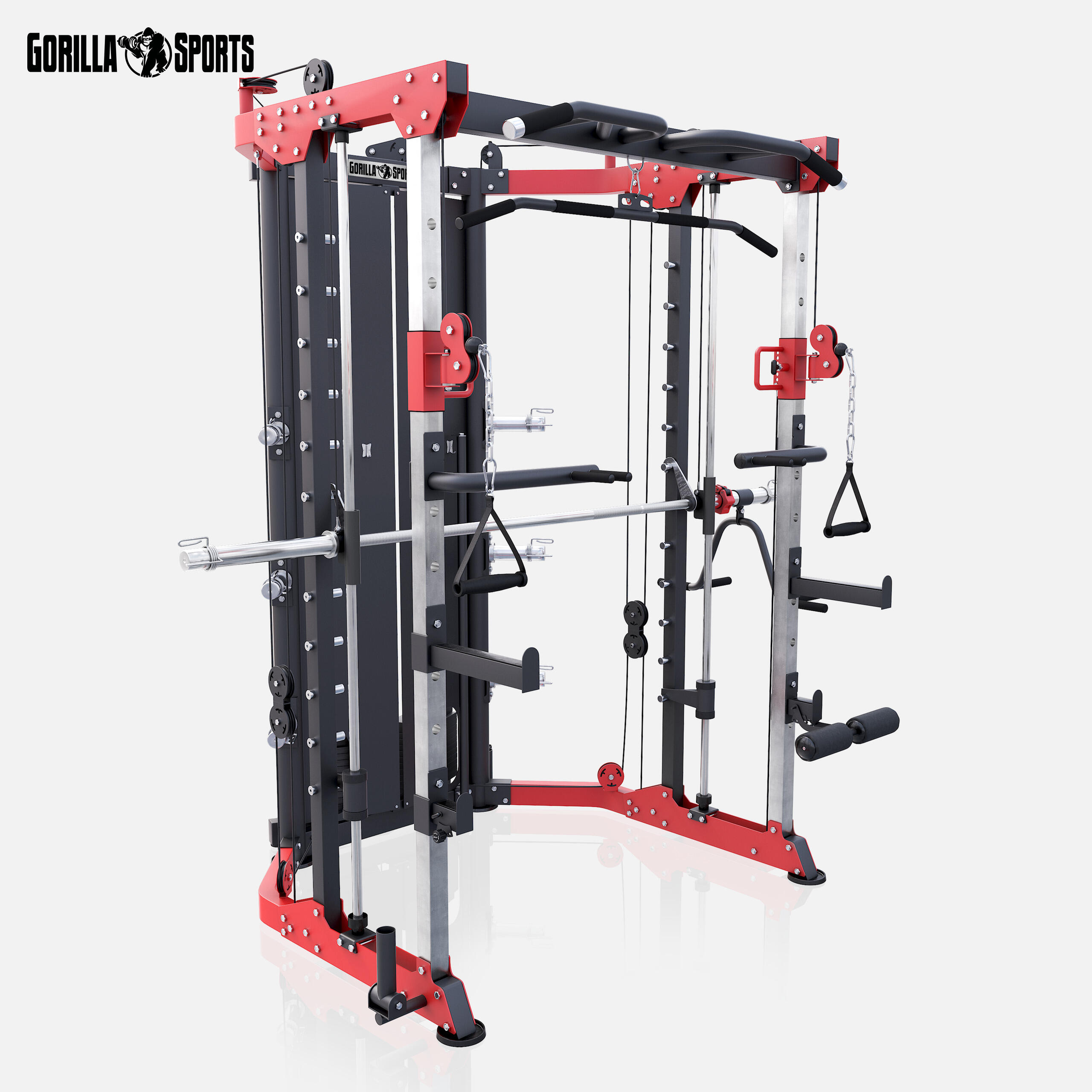 POWER RACK MULTIPOSTES CHARGES GUIDÉES | DIAM 50MM | MUSCULATION | SMITH MACHINE 6/7