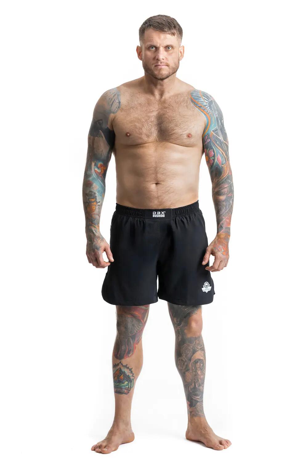 Spodenki Shorty MMA czarne DBX Bushido 2/7