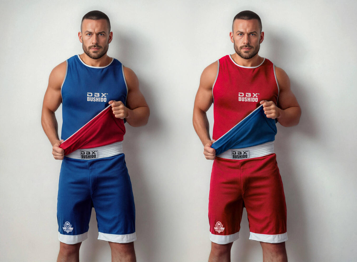Dwustronny turniejowy strój bokserski DBX Bushido 5/7