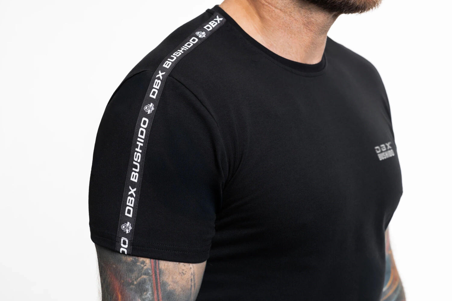 T-Shirt bawełniany Premium z lampasami Classic DBX Bushido 3/5