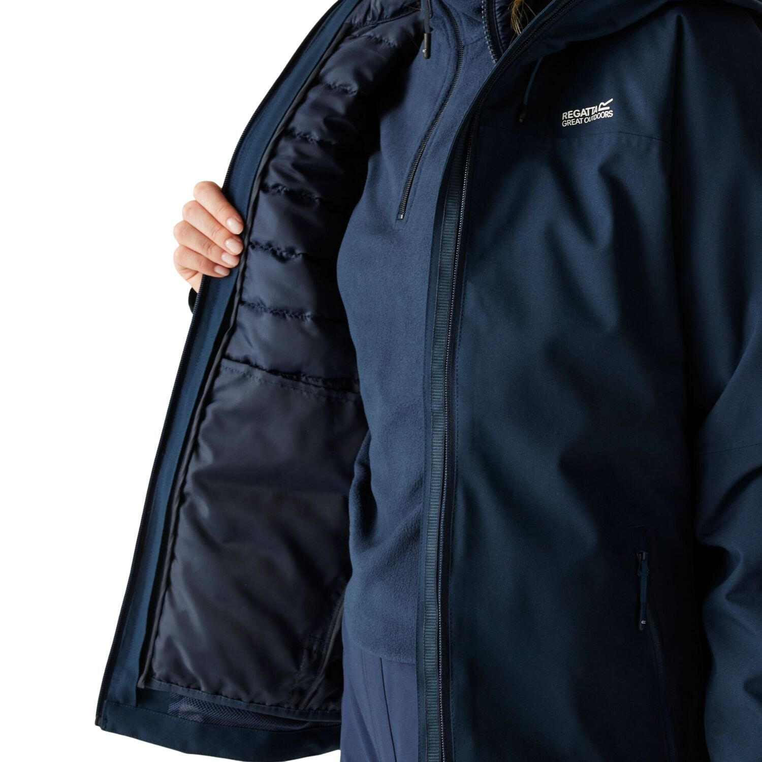 Chaqueta de senderismo Regatta Wentwood 3 en 1 para mujer con membrana 15K 7/7