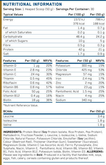 Recovery 1.5kg - Strawberry - 1,5 kg (30 doseringen) 3/3