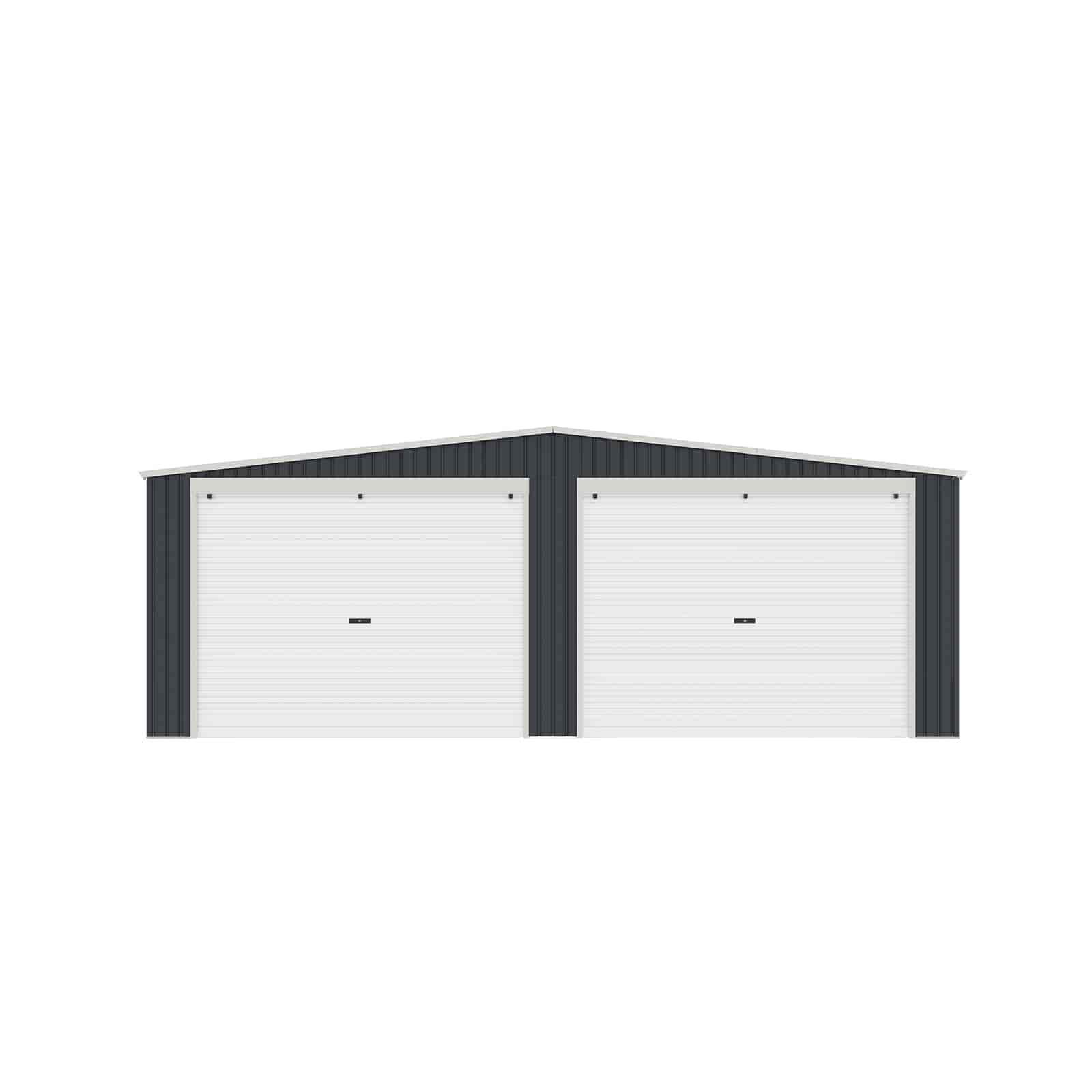 Garaje Metálico Gardiun Warwick 32,68 m2 513x637x241 cm para 2 Coches | Doble Pu 5/5
