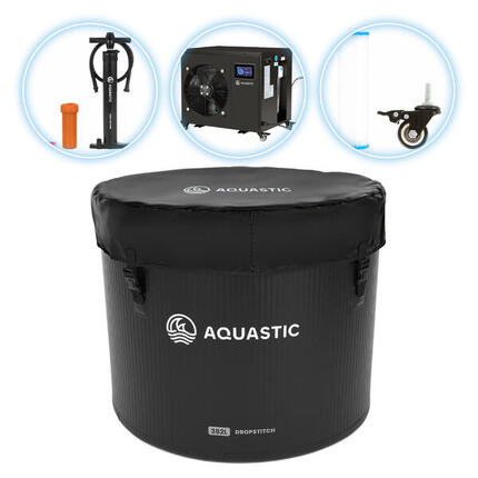 AQUASTIC Set Schwimmbecken 382L mit Eisbadeaggregat BrrFree