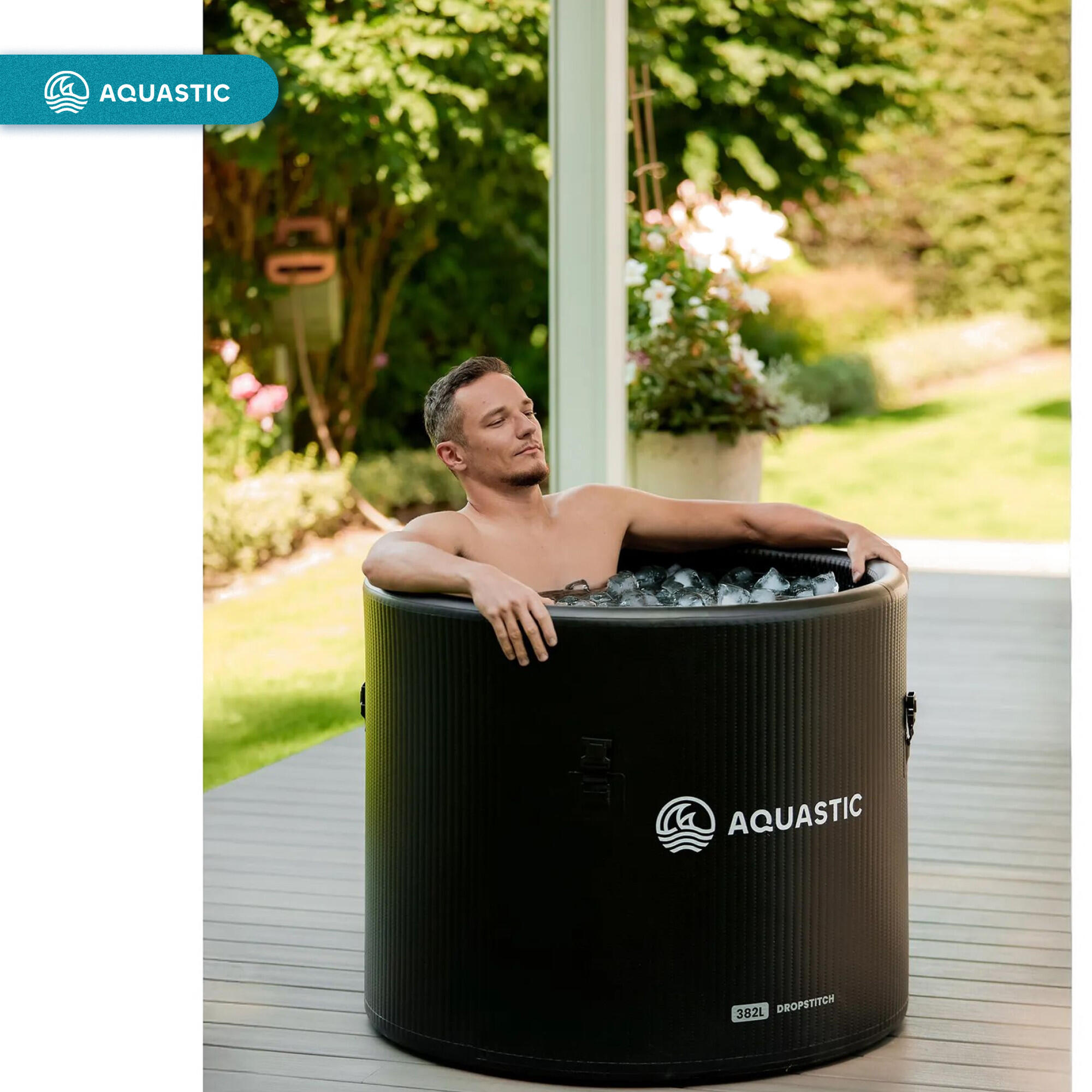 Ensemble AQUASTIC piscine 382L avec unité pour baignade hivernale BrrFree 4/7