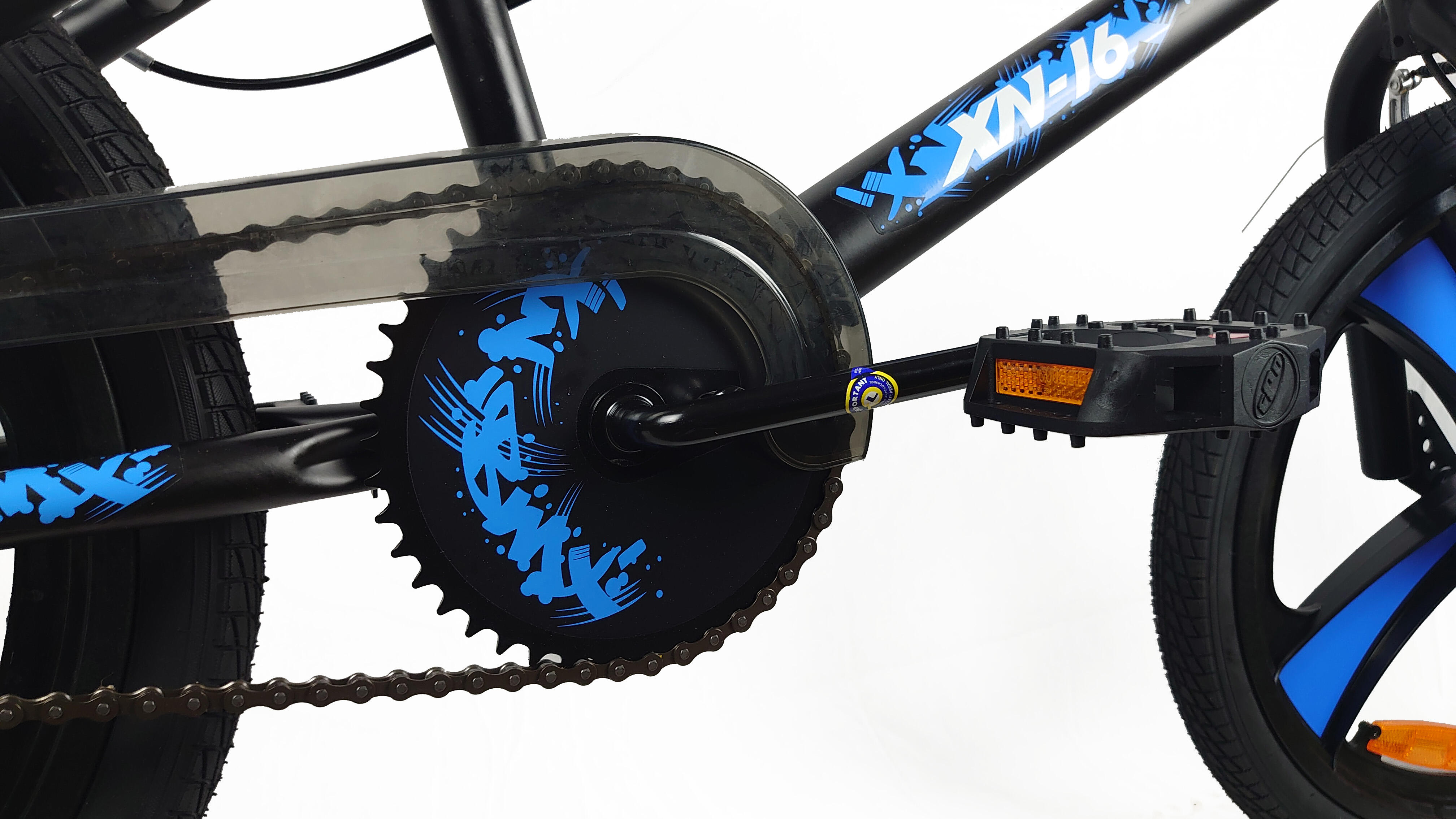 XN-16-20 Freestyle BMX Bike, 20In Wheel - Satin Black/Blue | Decathlon