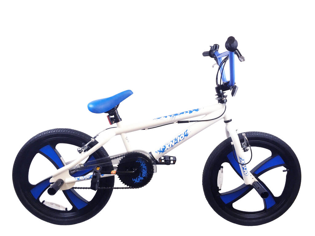 XN-10-20 Freestyle BMX Bike, 20In Wheel - White/Blue | Decathlon
