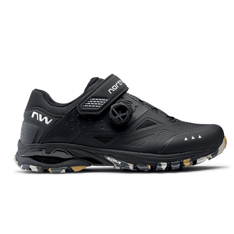 Pantofi ciclism MTB Northwave Spider Plus 3 | grip Michelin - verde (forest)