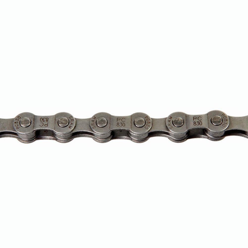 SRAM PC 830 8 Speed Power Link Bicycle Chain 114 Links - Grey 2/4