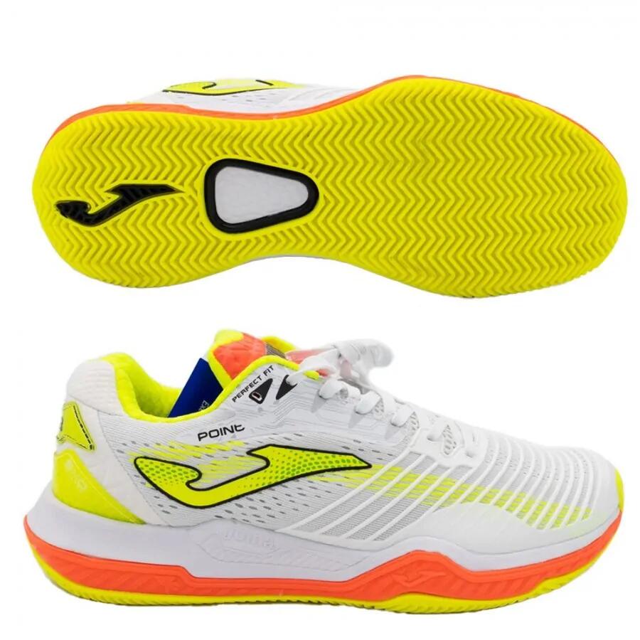 Chaussures Joma Point 21 Clay Tpoinw2102p Blanc Et Orange Fluo 4/5