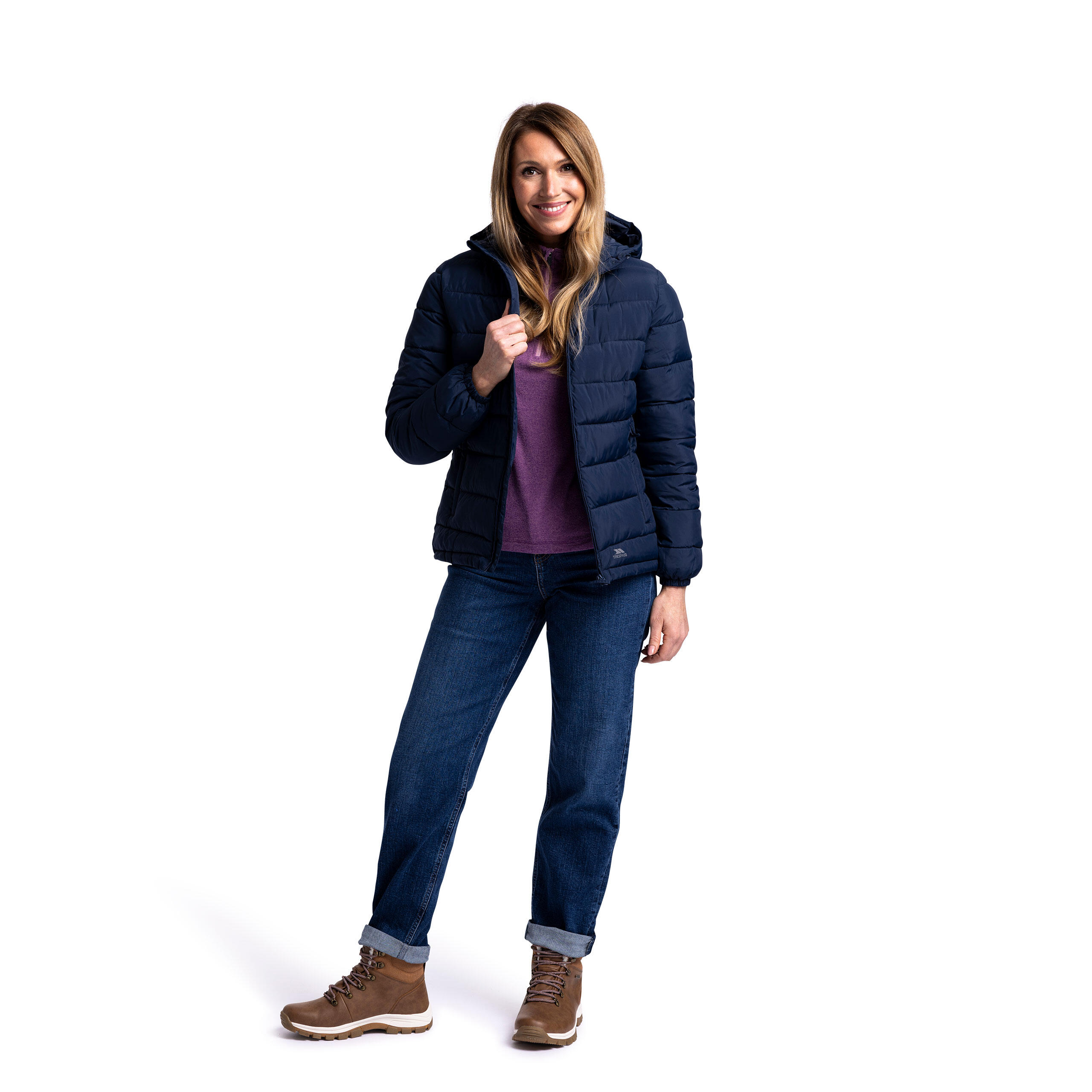 Daunenjacke mit Kapuze, Damen Trespass Elegant 3/5