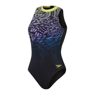 Dames zwempak uit 1 stuk speedo print hydrasuit