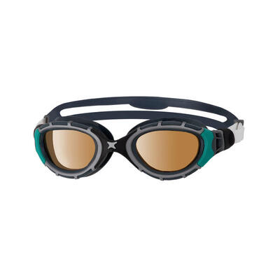 Zoggs predator flex polarized ultra zwembril koperen lens small