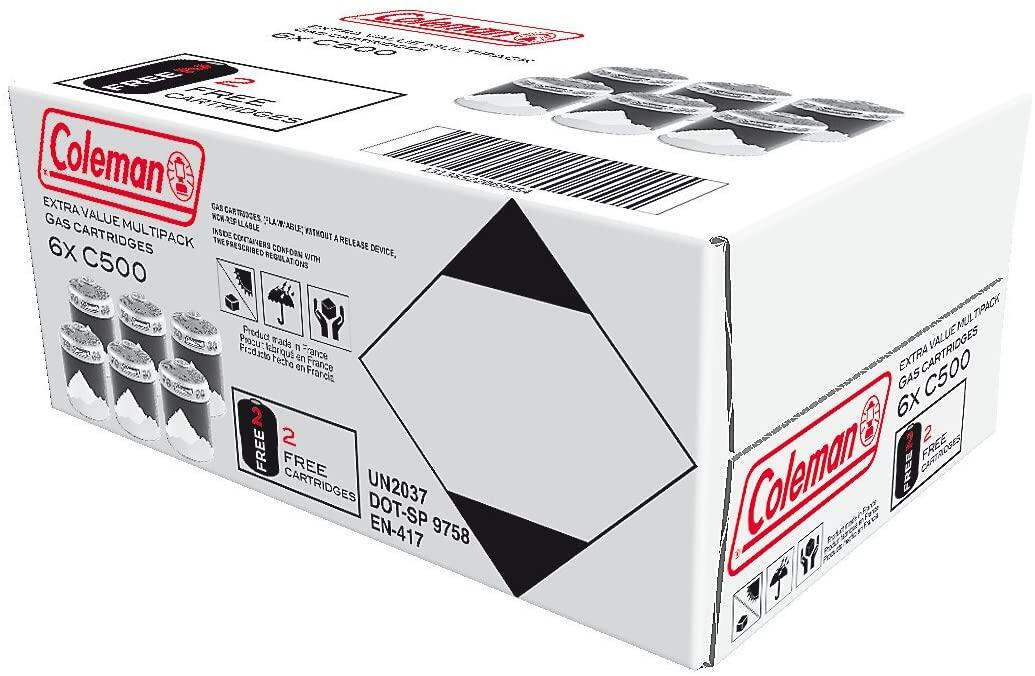 Coleman C500 Gas Cartridge 6-Pack 2/2