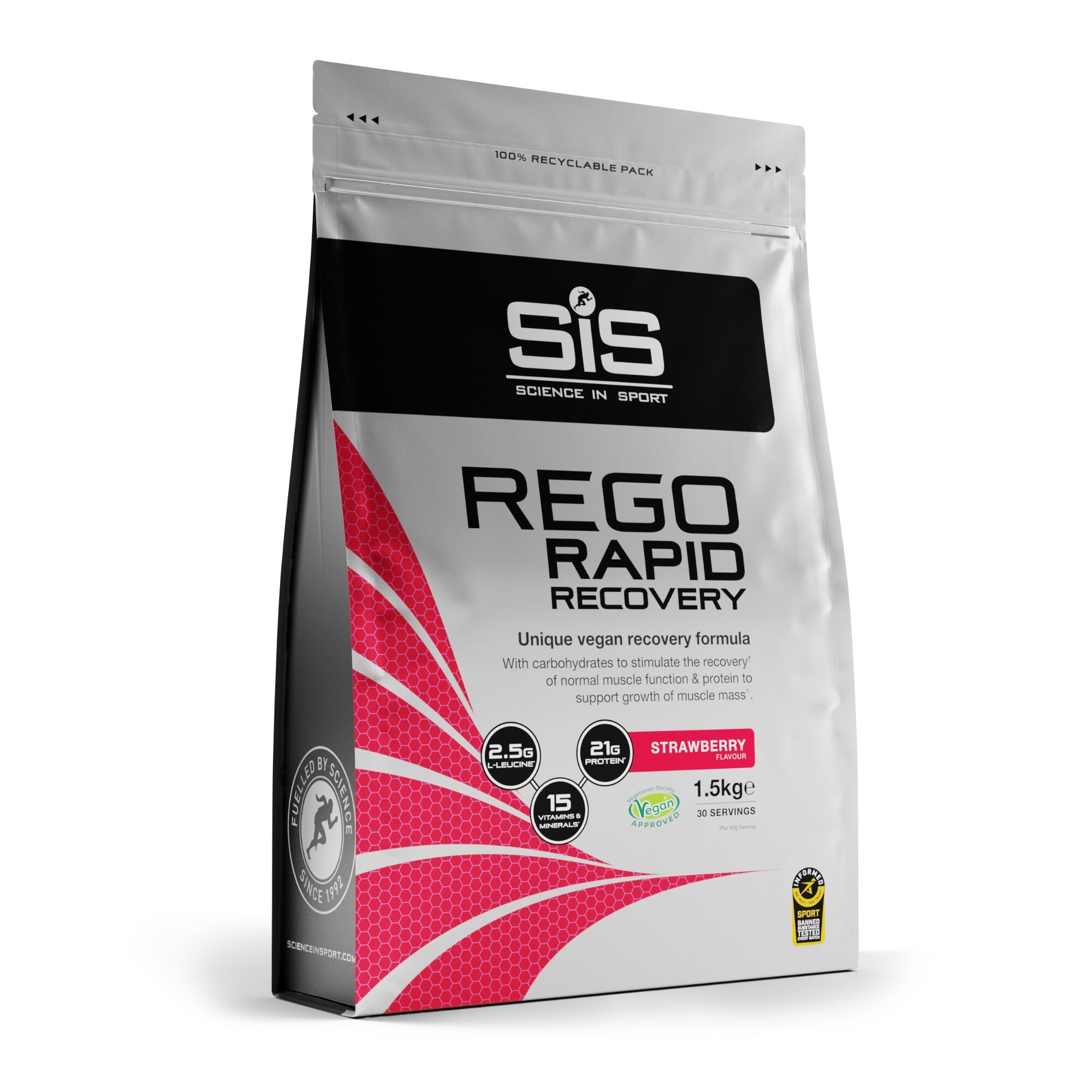 Science In Sport - Shake Protéiné Fraise 1,5kg - Rego Rapid - Boisson De Récupération - 1,5 Kg - Decathlon