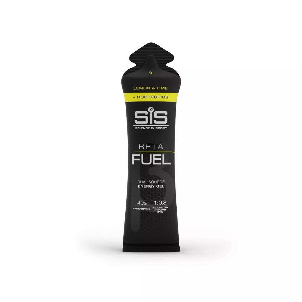Beta Fuel +Nootropics Energy Gel 60ml - Lemon & Lime - 6 Pack