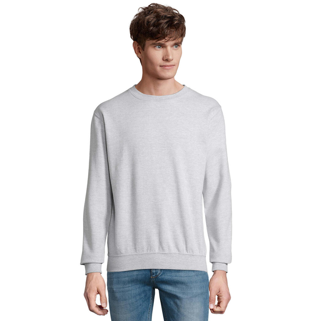 Unisex Adult Columbia Crew Neck Sweatshirt (Grey Melange)