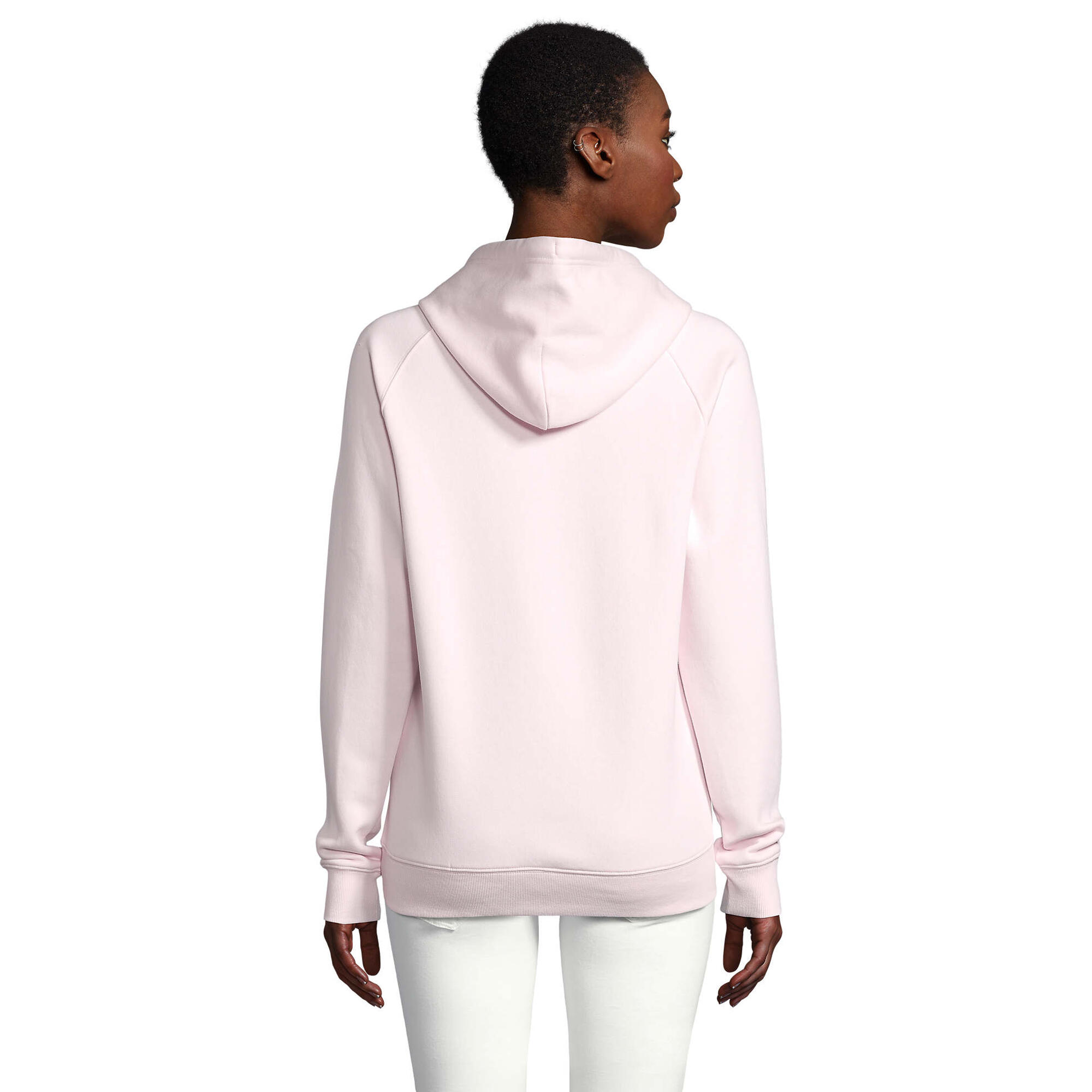 Felpa Con Cappuccio Adulto Unisex SOLS Stellar Rosa Palido 2/4