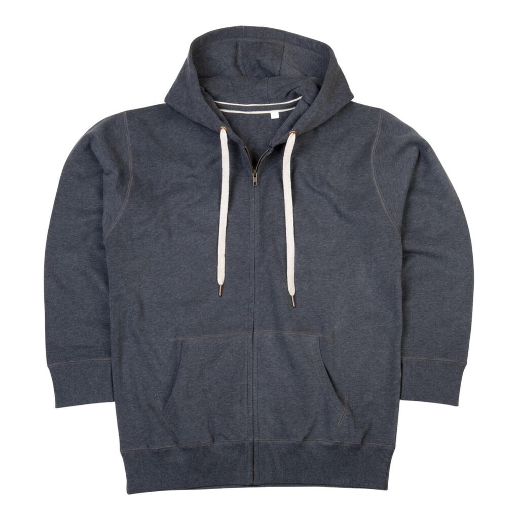 Mens Superstar Full Zip Hoodie (Charcoal Grey Melange)