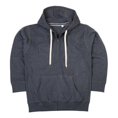 Heren superstar full zip hoodie (donkere marine)