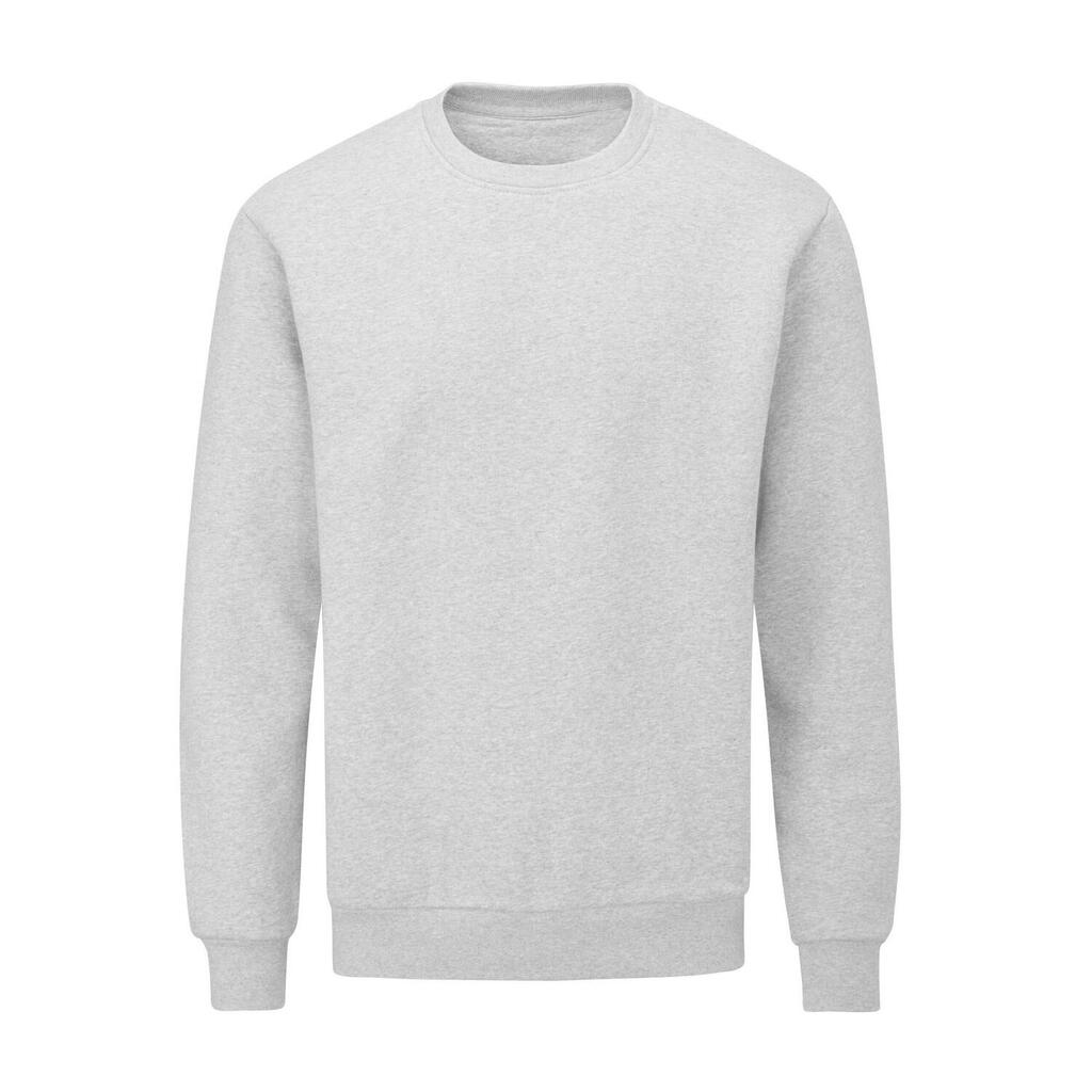 Unisex Adult Essential Plain Sweatshirt (Heather Grey Melange)