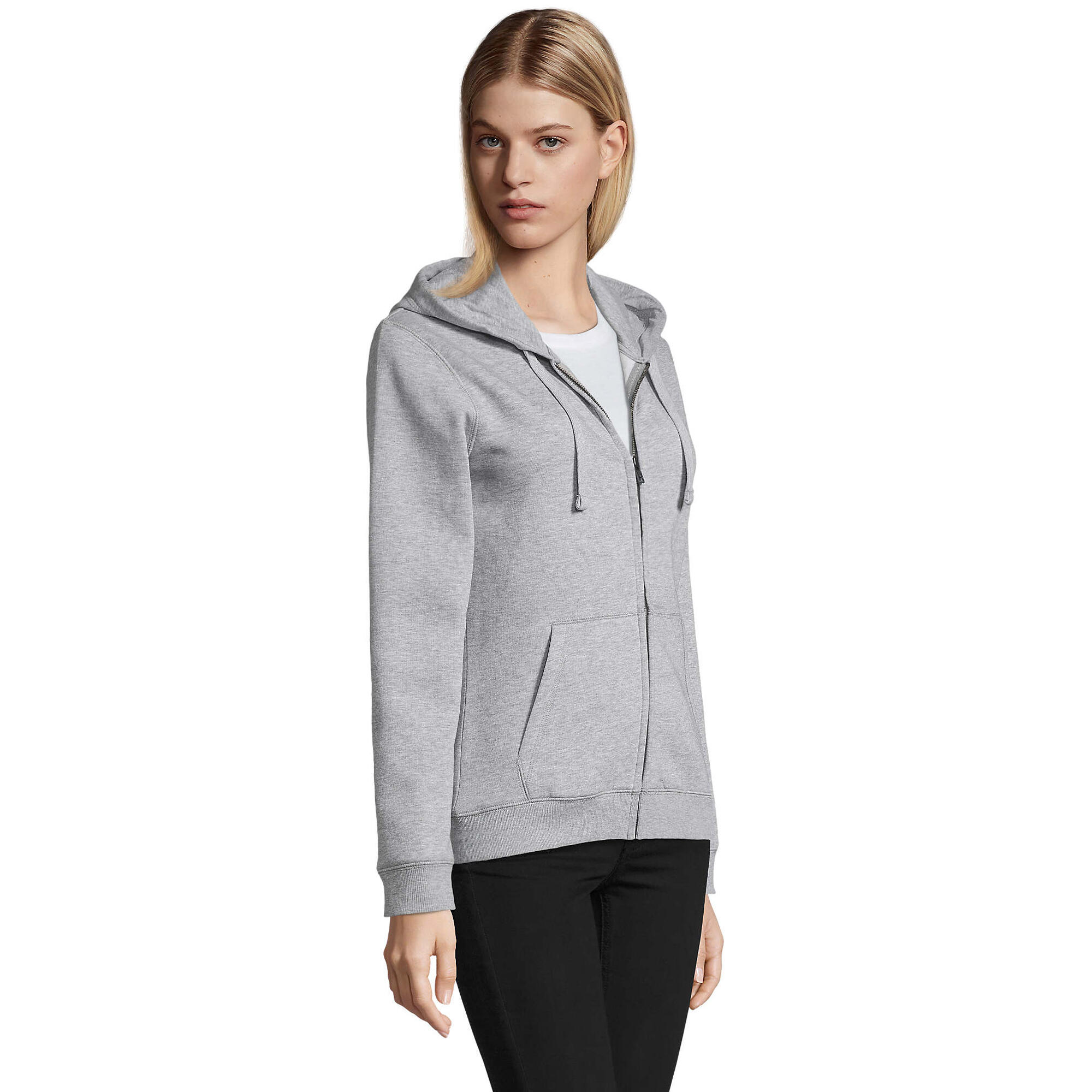 Veste À Capuche SPIKE Femme (Gris Chiné Chiné) 3/4
