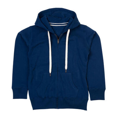 Heren superstar full zip hoodie (donkere marine)