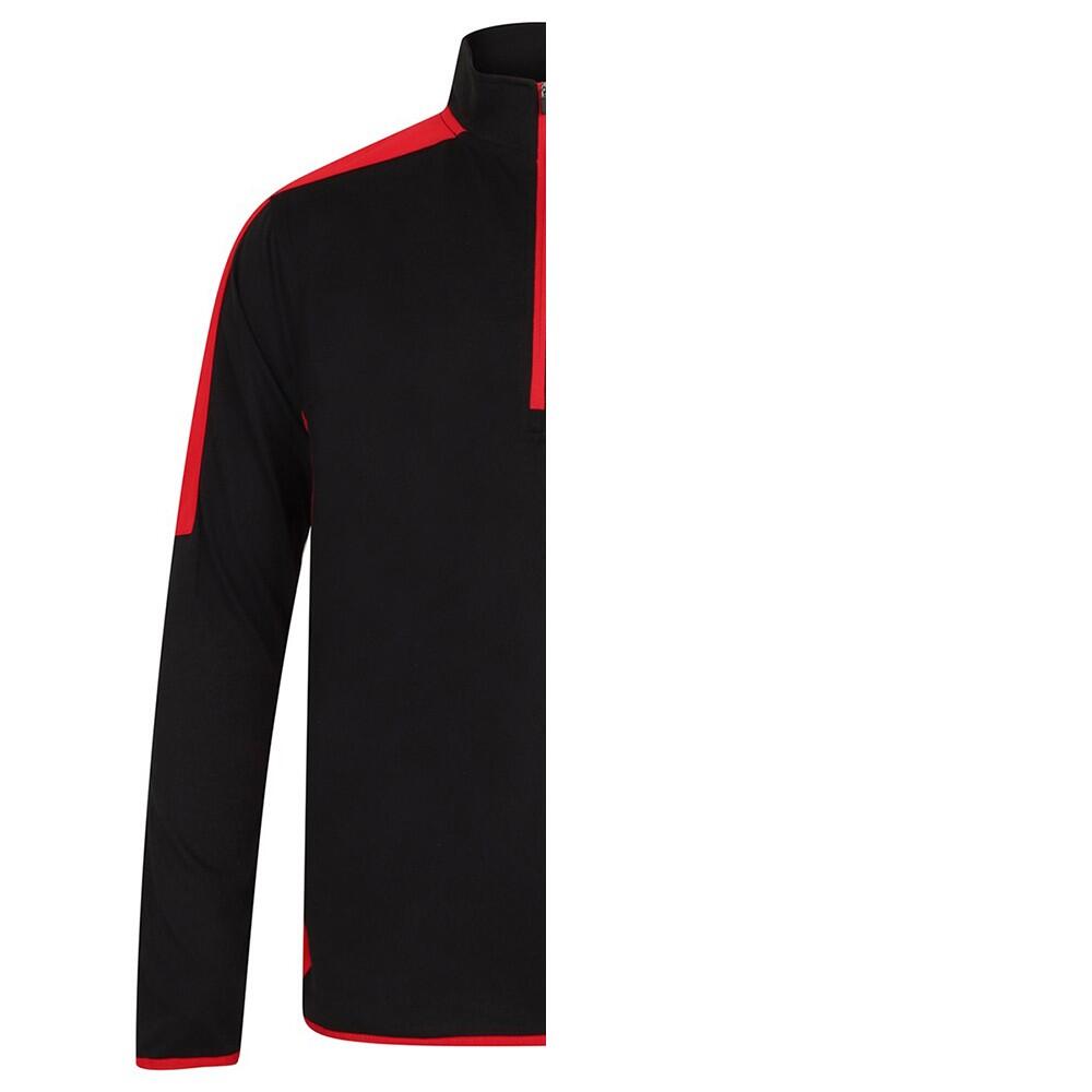 Abrigo Térmico Diseño Detalle en Contraste para Adultos Unisex Negro, Rojo 2/2