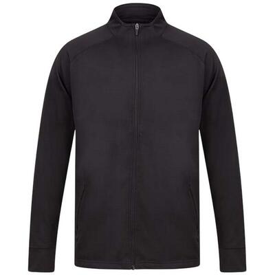 Gebreide uniseks volwassen track top (marine)