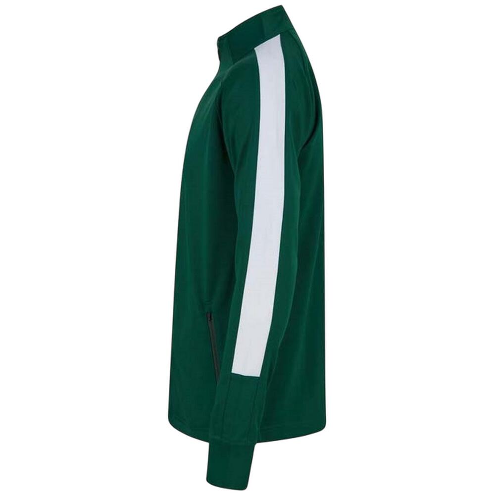 Camisola de malha unissexo para adultos (Verde Garrafa / Branco) 3/3