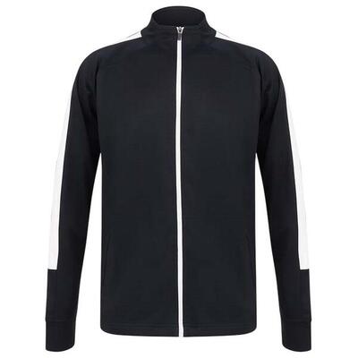 Gebreide uniseks volwassen track top (marine)