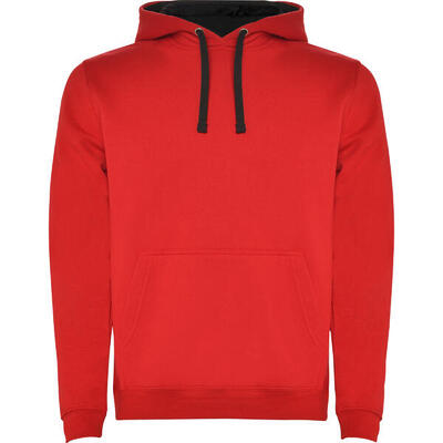 Heren urban hoodie (kelly groen/wit)