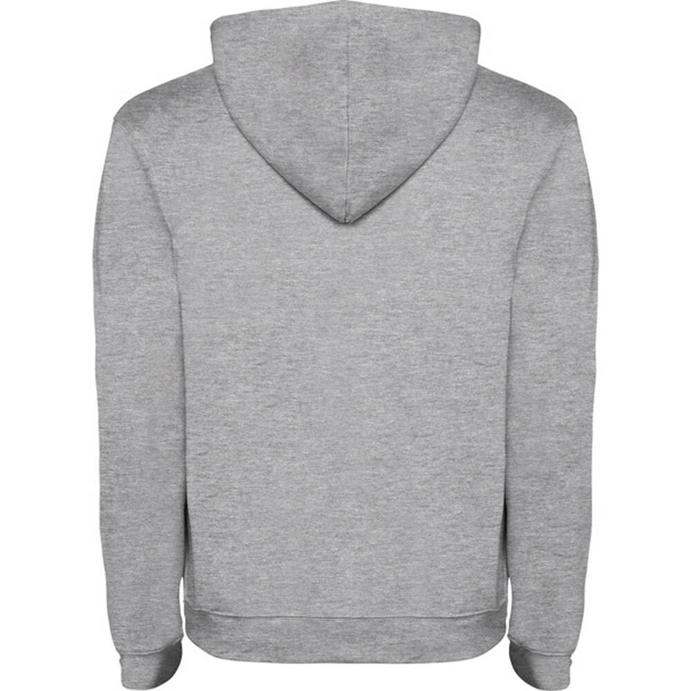 Sweat À Capuche Motif/style Uni URBAN Homme (Gris Chiné / Noir) 2/3