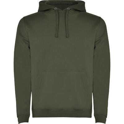 Heren urban hoodie (kelly groen/wit)