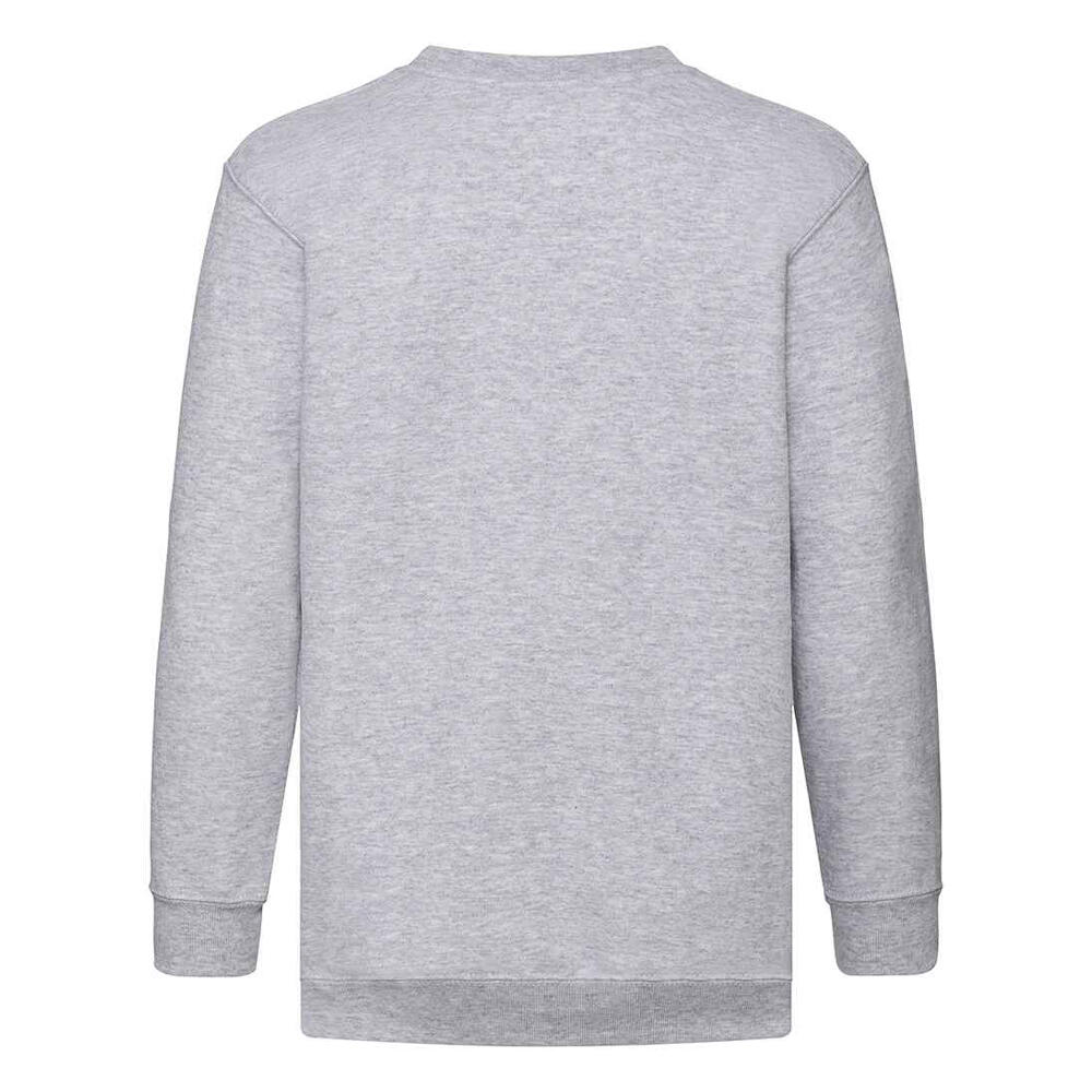 Felpa A Giro Bambini Fruit Of The Loom Classic Grigio Erica 2/3