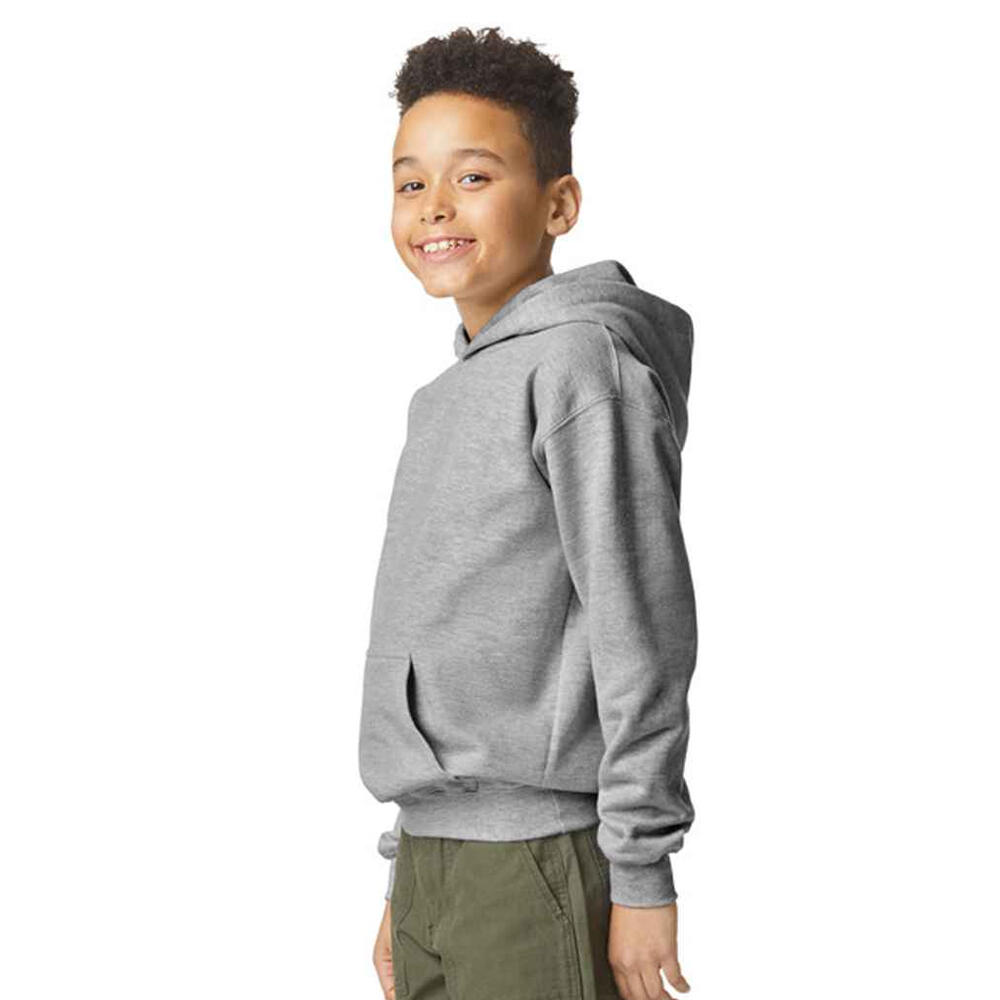 Sudadera Softstyle de Polar para Niños/Niñas Gris Deportivo Jaspeado 3/3