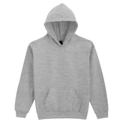 Kinder/kids softstyle fleece midweight hoodie (sport grijs heide)