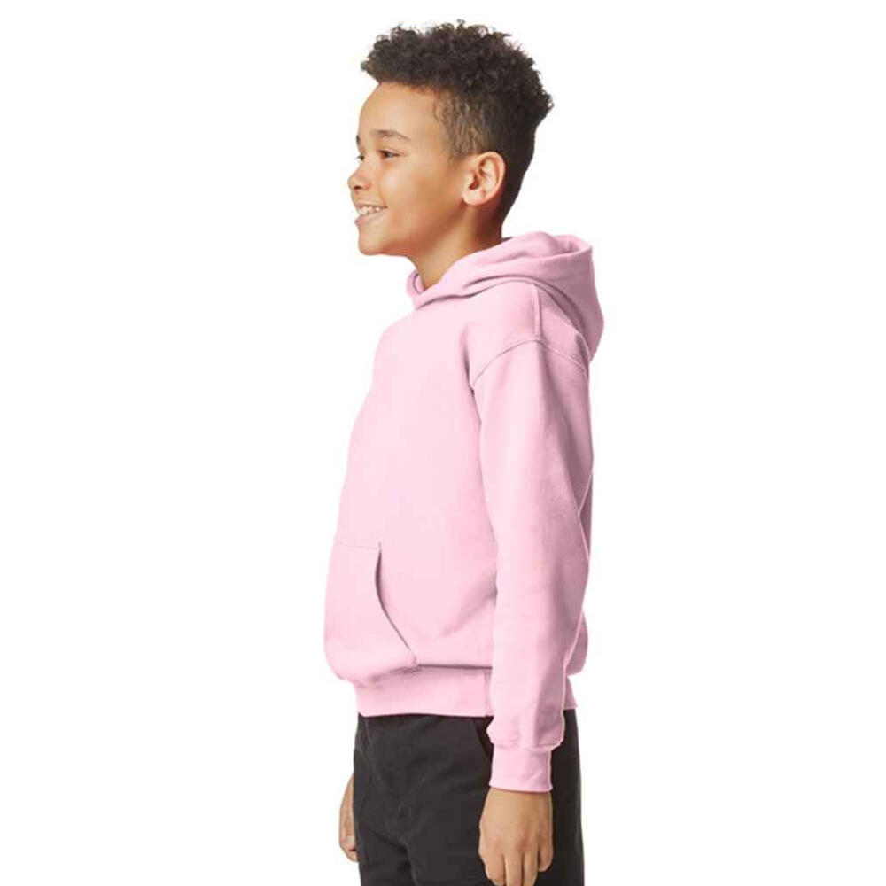 Felpa Con CappuccioPile Bambini Gildan Softstyle Rosa Chiaro 3/3