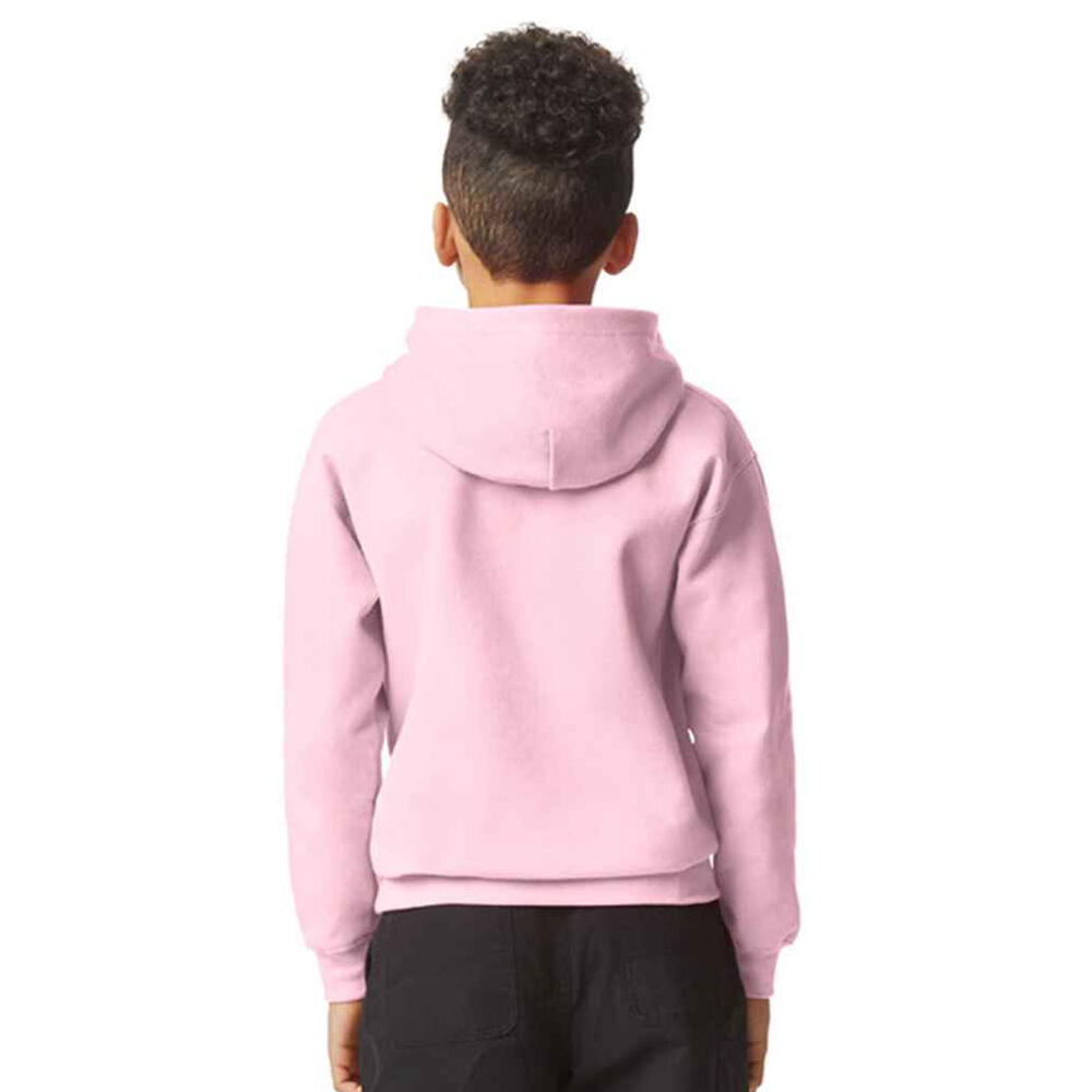 Felpa Con CappuccioPile Bambini Gildan Softstyle Rosa Chiaro 2/3