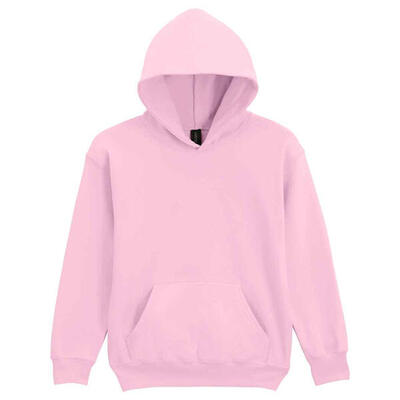 Kinder/kids softstyle fleece midweight hoodie (sport grijs heide)