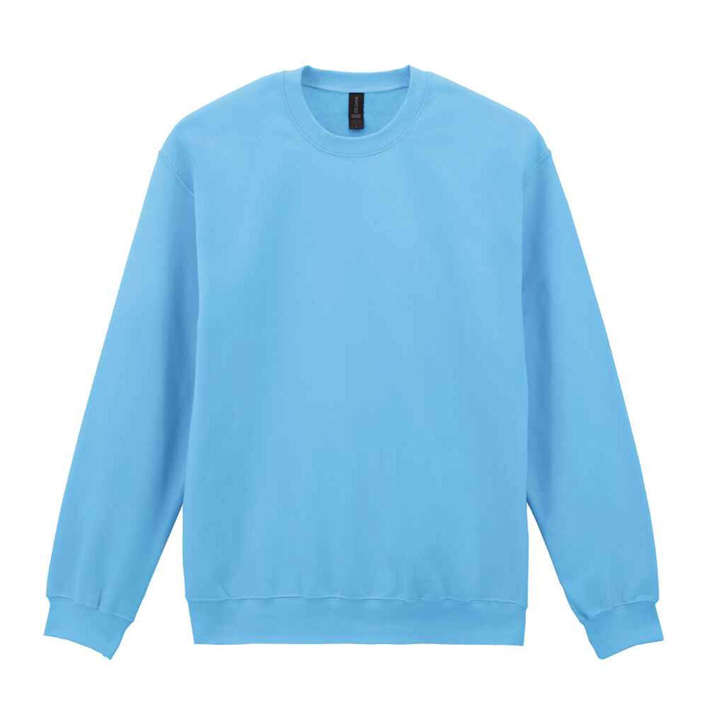Mens Soft Style Midweight Crew Neck Sweatshirt (Sky)