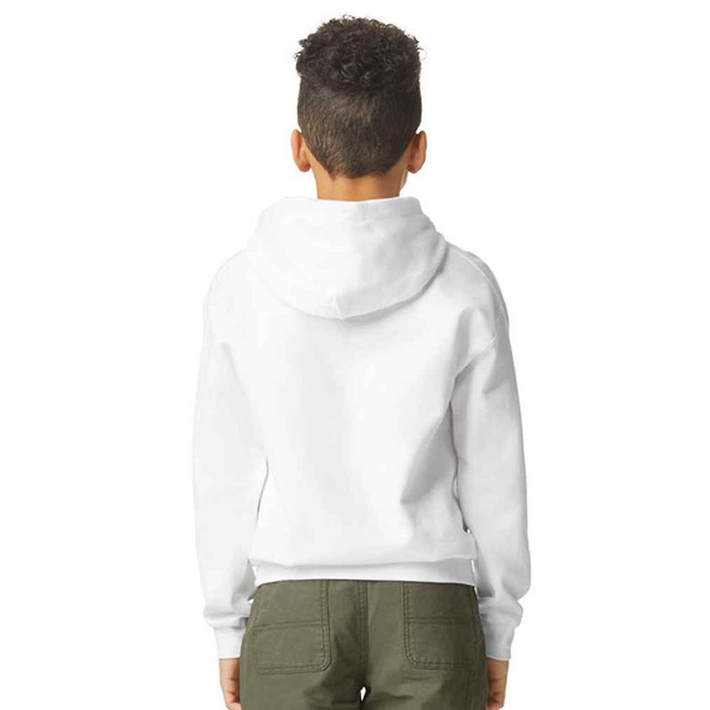 Camisola com capuz de peso médio Softstyle Fleece para crianças/jovens (Branco) 2/3