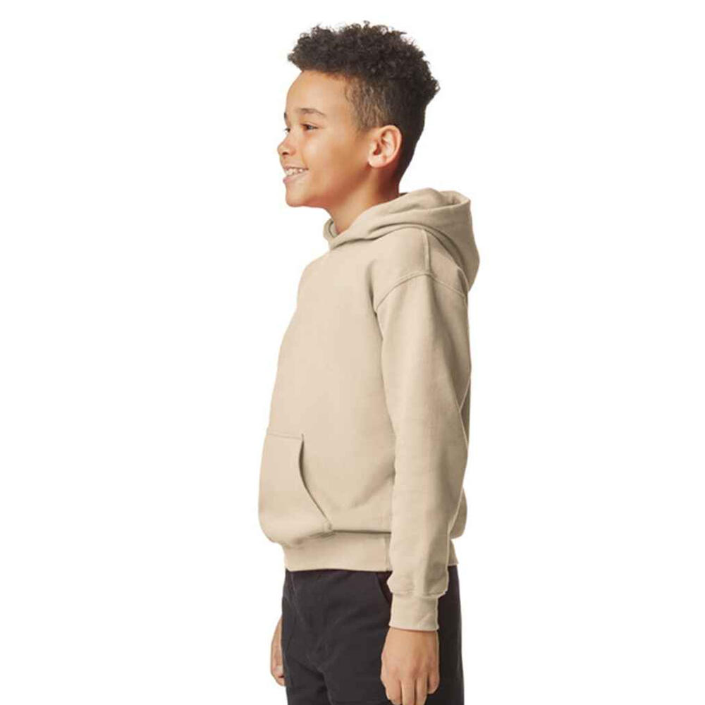 Sweat À Capuche SOFTSTYLE Enfant (Sable) 3/3