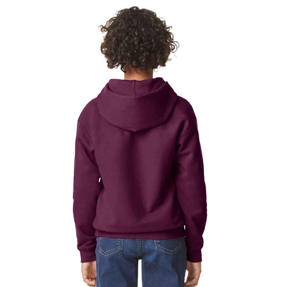 Felpa Con CappuccioPile Bambini Gildan Softstyle Marrone 2/3