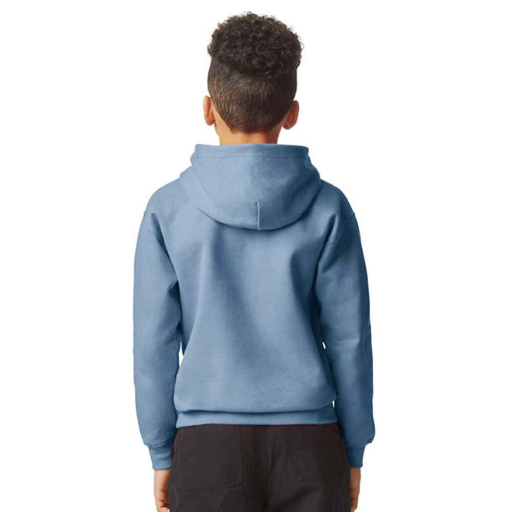 Felpa Con CappuccioPile Bambini Gildan Softstyle Stone Blue 2/3