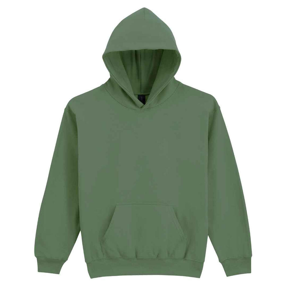 Gildan - Sweat À Capuche Softstyle Enfant (vert Kaki) - Pull - Vert - Decathlon
