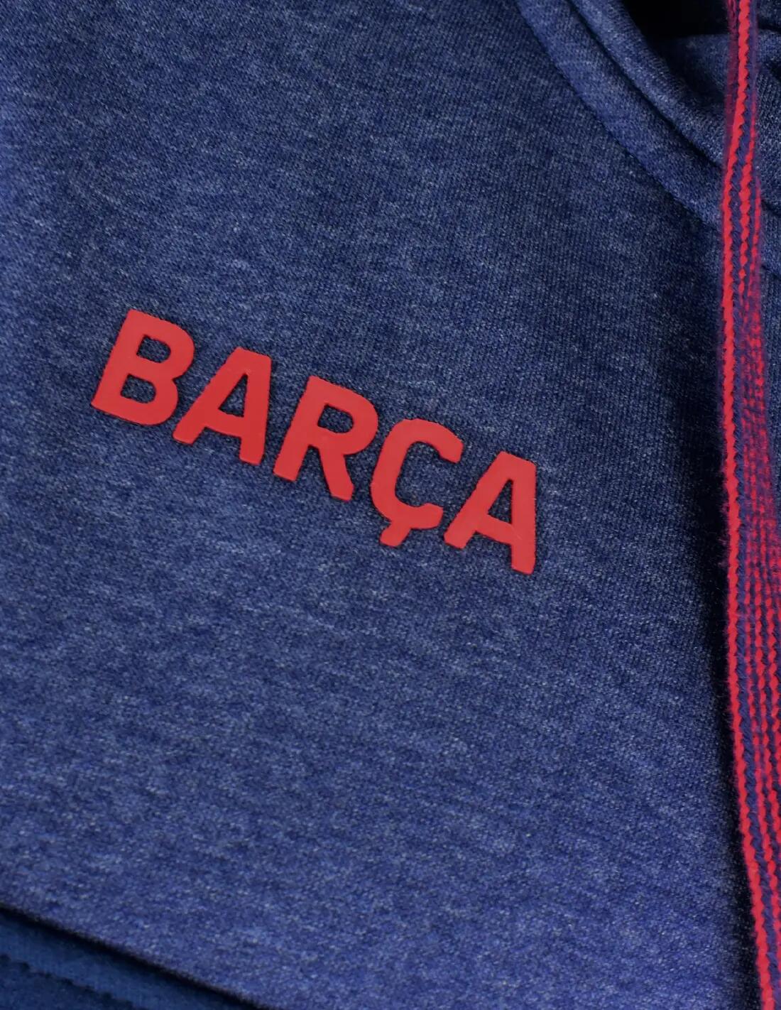 Le sweat à capuche Barça bleu marine 3/7