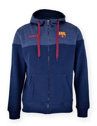 Le sweat à capuche Barça bleu marine